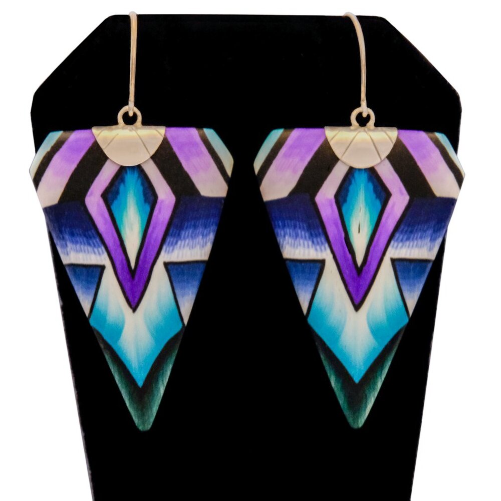 One-of-a-Kind Glacial Earring (B) by Handmade by Jon Stuart Anderson